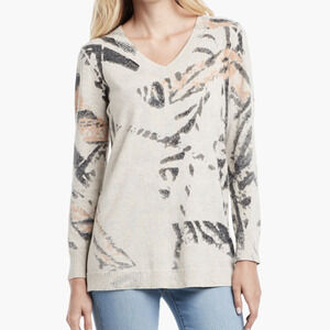 Nic+Zoe Foothill V-Neck Cotton Sweater​​​​​​​​​​​